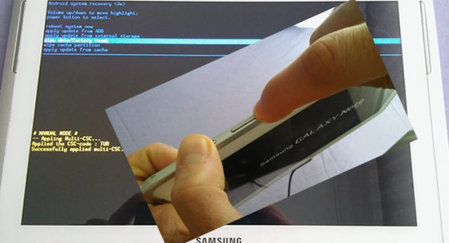 Samsung tablet formatlama